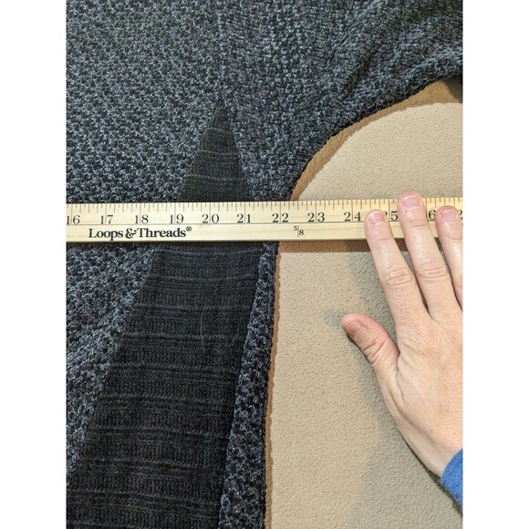 NWT Entro Women's Black Sweater Multi Fabric Chenille Size Large - Picture 7 of 9